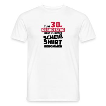 30 Geburtstag - Männer T-Shirt - Weiß - Vorne - AI Model Male 178 dark (178cm)