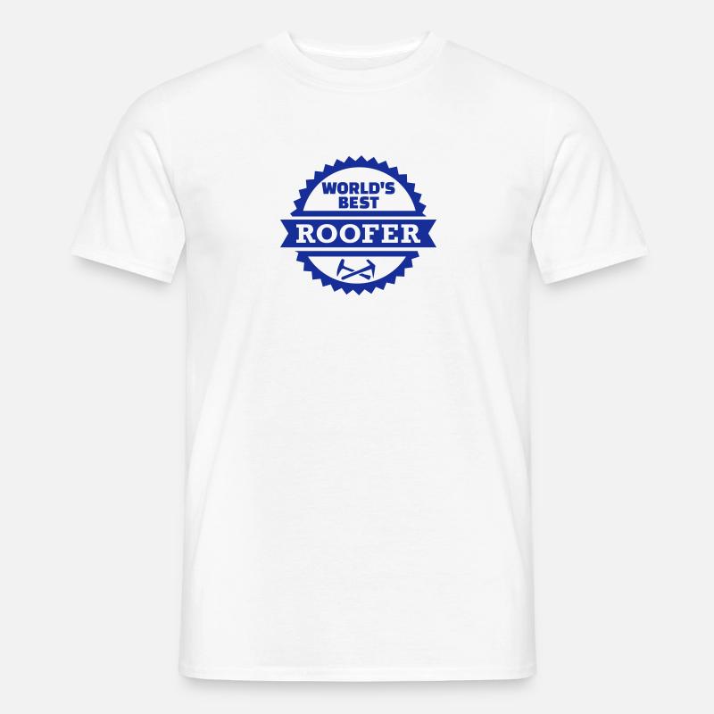 Dachdecker - Männer T-Shirt - Weiß