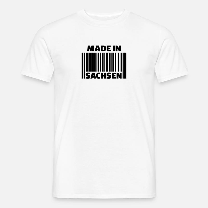 Sachsen - Männer T-Shirt - Weiß