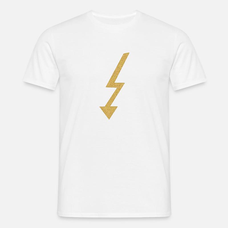 Blitz Blitzableiter - Männer T-Shirt - Weiß