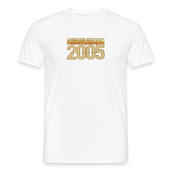 Originaler Retro von 2005 - Männer T-Shirt - Weiß - Vorne - AI Model Male 178 dark (178cm)