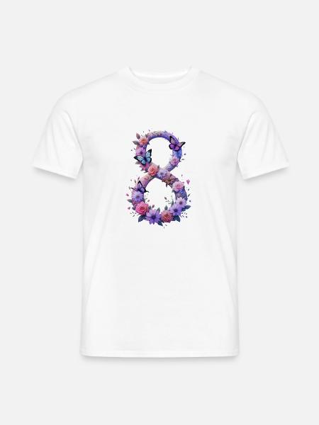 Frauentag: 8. Marsch gemeinsam für Stärke und Freiheit - Männer T-Shirt - Weiß