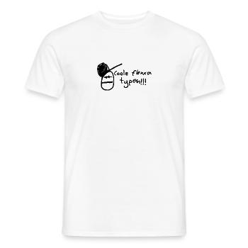 Flexxa Typen - Männer T-Shirt - Weiß - Vorne - AI Model Male 178 dark (178cm)