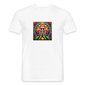 Mushroom comic - Männer T-Shirt - Weiß - Vorne - AI Model Male 178 dark (178cm)