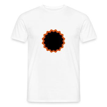 Bicycle patches - Men's T-Shirt - white - Front - AI Model Male 178 dark (178cm)