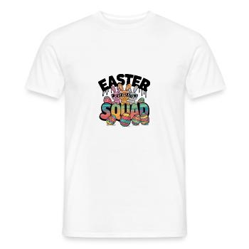 Frohe Ostern Hase Osterei für einen Osterhasen - Männer T-Shirt - Weiß - Vorne - AI Model Male 178 dark (178cm)