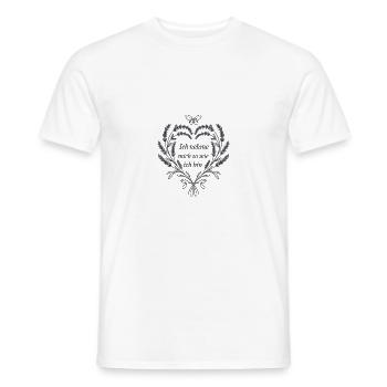 Ich nehme mich so wie ich bin für einen - Männer T-Shirt - Weiß - Vorne - AI Model Male 178 dark (178cm)