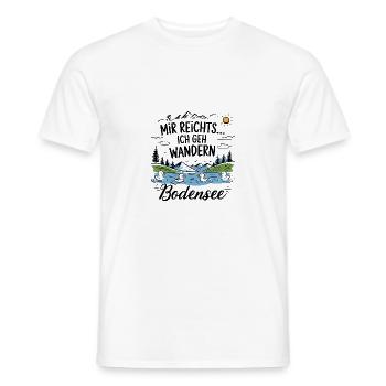 Bodensee Wandern Ausflug Urlaub für den Bodensee - Männer T-Shirt - Weiß - Vorne - AI Model Male 178 dark (178cm)