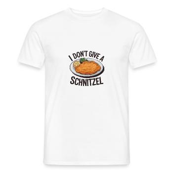 I Don’t Give a Schnitzel Funny Food Humor - Männer T-Shirt - Weiß - Vorne - AI Model Male 178 dark (178cm)