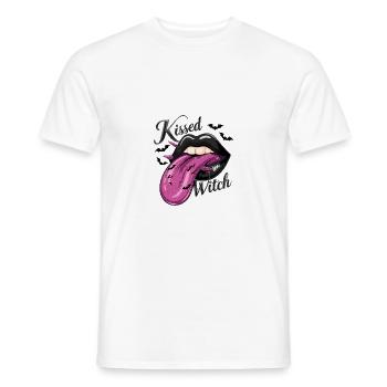 Kissed by a witch with bats and magic - Men's T-Shirt - white - Front - AI Model Male 178 dark (178cm)