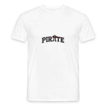 Pirate Pi Symbol Humor - Men's T-Shirt - white - Front - AI Model Male 178 dark (178cm)