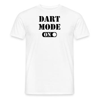 dart mode_on - Männer T-Shirt - Weiß - Vorne - AI Model Male 178 dark (178cm)