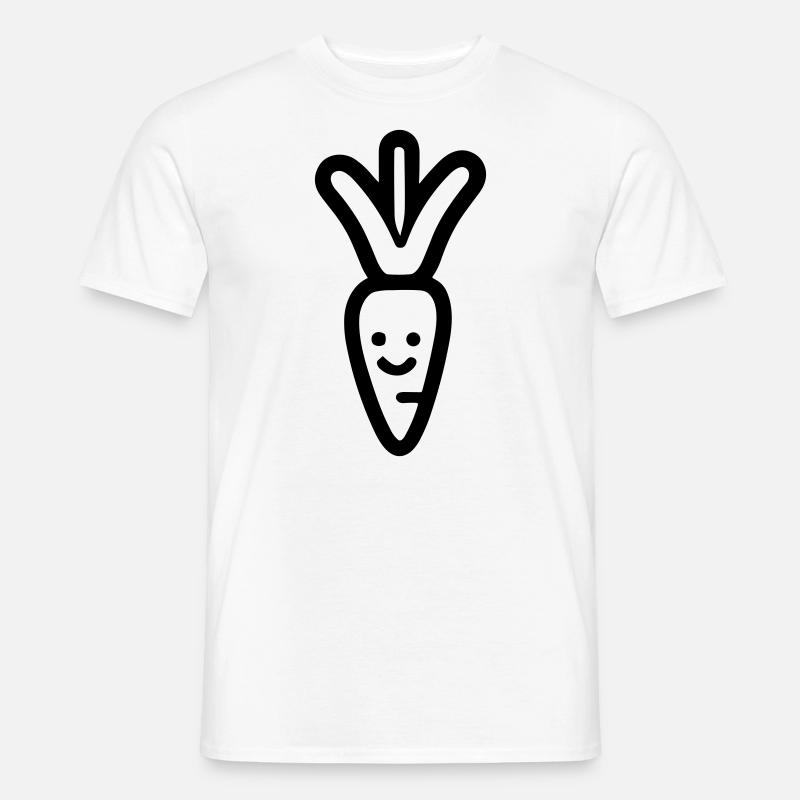 Karotte - Männer T-Shirt - Weiß