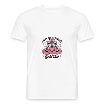 Süße Skelett-Ballerinas Mit Herzbrille Und Rosa - Männer T-Shirt - Weiß - Vorne - AI Model Male 178 dark (178cm)