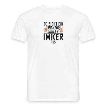 Imker | | | lustig | Imkerei - Männer T-Shirt - Weiß - Vorne - AI Model Male 178 dark (178cm)