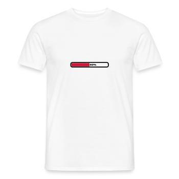 50 percent - T-shirt homme - blanc - Devant - AI Model Male 178 dark (178cm)