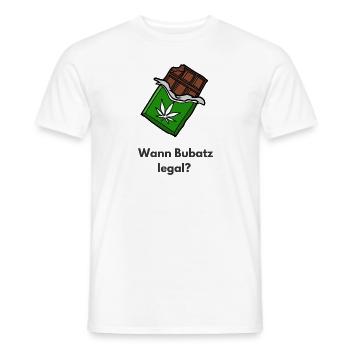 sweet bubatz - Wann bubatz legal? - Männer T-Shirt - Weiß - Vorne - AI Model Male 178 dark (178cm)