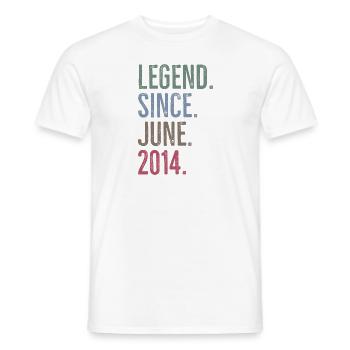 Légende depuis juin 2014 - T-shirt homme - blanc - Devant - AI Model Male 178 dark (178cm)
