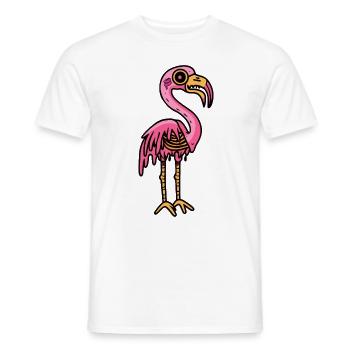 Flamingo Halloween Tier - Männer T-Shirt - Weiß - Vorne - AI Model Male 178 dark (178cm)