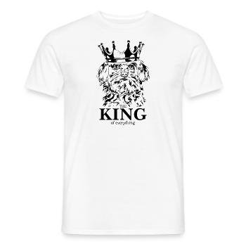 Roi maltais de tout ce qui dit chiens Wilsigns - T-shirt homme - blanc - Devant - AI Model Male 178 dark (178cm)