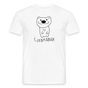 Liebhaber als Bär - Männer T-Shirt - Weiß - Vorne - AI Model Male 178 dark (178cm)