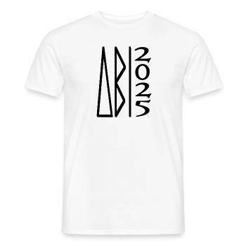 ABI 2025 - Männer T-Shirt - Weiß - Vorne - AI Model Male 178 dark (178cm)