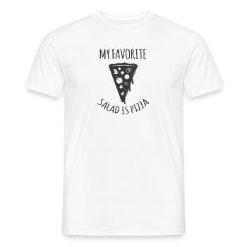 My Favorite salad is pizza - Männer T-Shirt - Weiß - Vorne - AI Model Male 178 dark (178cm)