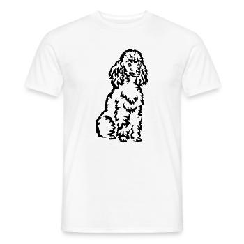 Poodle - Men's T-Shirt - white - Front - AI Model Male 178 dark (178cm)