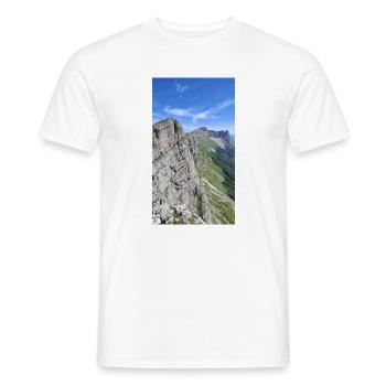 Chaîne du Balcon Est du Vercors - Männer T-Shirt - Weiß - Vorne - AI Model Male 178 dark (178cm)