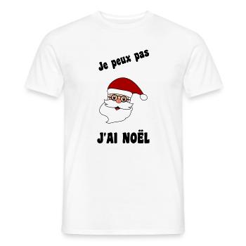WEIHNACHTSMANN. WEIHNACHTEN. FROHE WEIHNACHTEN. ICH KANN NICHT - Männer T-Shirt - Weiß - Vorne - AI Model Male 178 dark (178cm)