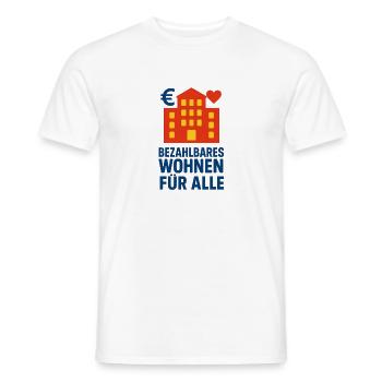 Bezahlbares Wohnen Symbol - Männer T-Shirt - Weiß - Vorne - AI Model Male 178 dark (178cm)