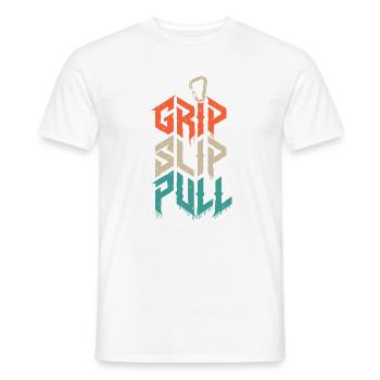 Grip Slip Pull Climbing Grunge - T-shirt homme - blanc - Devant - AI Model Male 178 dark (178cm)