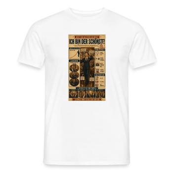 Ich bin der Schönste – Krone inklusive - Männer T-Shirt - Weiß - Vorne - AI Model Male 178 dark (178cm)