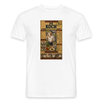 Der Koch – Liebe geht durch den Magen - Männer T-Shirt - Weiß - Vorne - AI Model Male 178 dark (178cm)