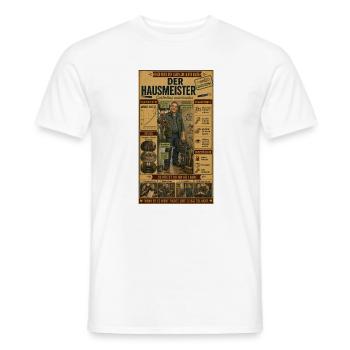 Der Hausmeister – einer hält alles am Laufen - Männer T-Shirt - Weiß - Vorne - AI Model Male 178 dark (178cm)