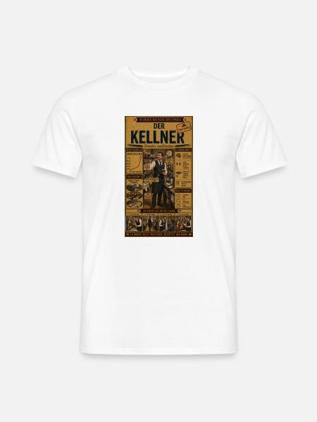 Der Kellner – er rettet den Abend - Männer T-Shirt - Weiß