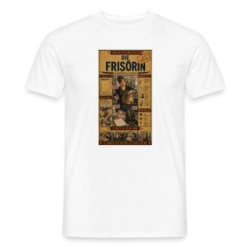 Die Frisörin – Jeder Kopf ein neues Projekt - Männer T-Shirt - Weiß - Vorne - AI Model Male 178 dark (178cm)