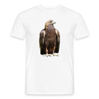 Vogeltier Greifvogel Krallen Falkner Beizjagd - Männer T-Shirt - Weiß - Vorne - AI Model Male 178 dark (178cm)