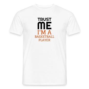 Basketball - Basket ball - Basket-ball - Baskette - Männer T-Shirt - Weiß - Vorne - AI Model Male 178 dark (178cm)