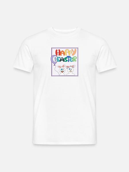Happy Beaster - Männer T-Shirt - Weiß