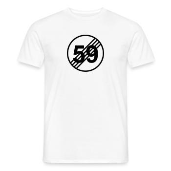 60 Birthday - Men's T-Shirt - white - Front - AI Model Male 178 dark (178cm)