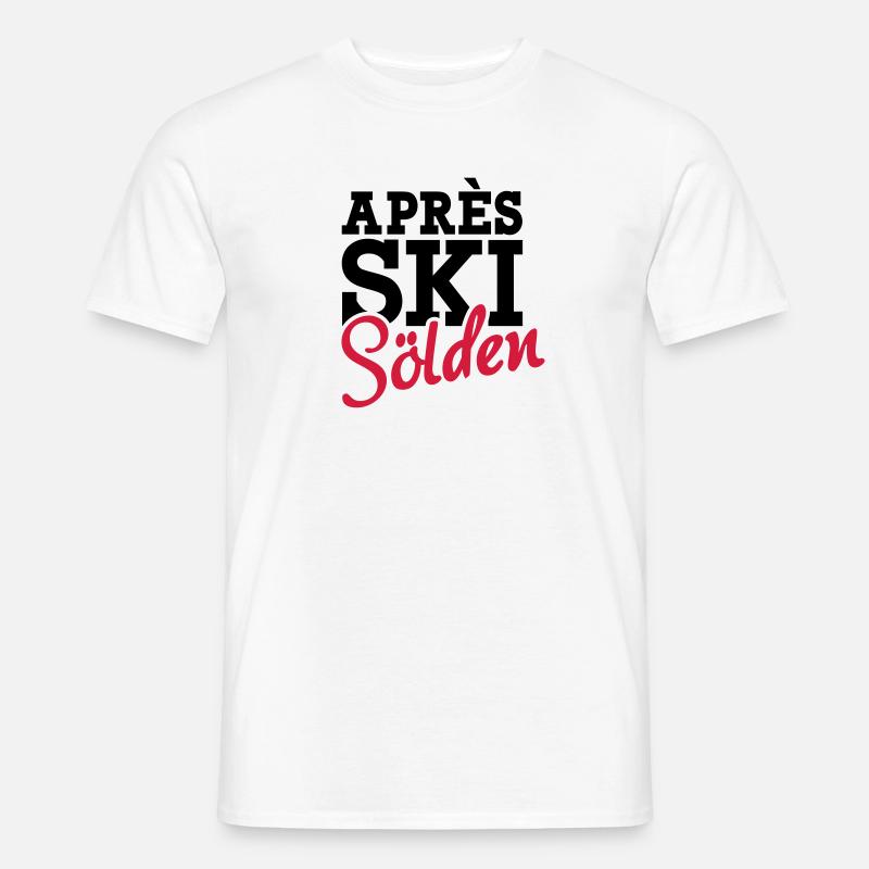 Apres Ski Sölden - T-shirt homme - blanc