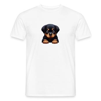 Fidélité Rottweiler - T-shirt homme - blanc - Devant - AI Model Male 178 dark (178cm)