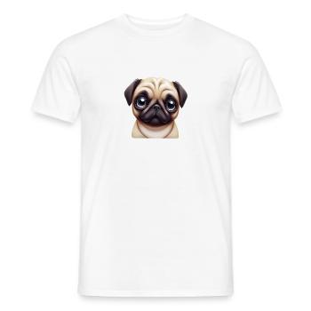 Mopszucht Kunst - Männer T-Shirt - Weiß - Vorne - AI Model Male 178 dark (178cm)