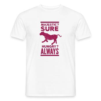 Tigre - Afrique - Nature sauvage - Conservation de la nature - T-shirt homme - blanc - Devant - AI Model Male 178 dark (178cm)