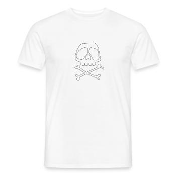 Cool - Skull - Männer T-Shirt - Weiß - Vorne - AI Model Male 178 dark (178cm)