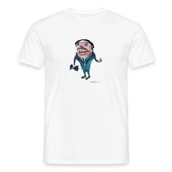 seller of dollars - Men's T-Shirt - white - Front - AI Model Male 178 dark (178cm)