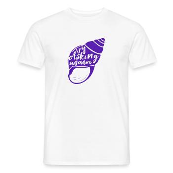 Magical mussel Just ask again - Men's T-Shirt - white - Front - AI Model Male 178 dark (178cm)