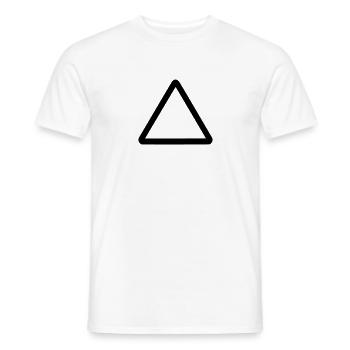 Dreieck - Männer T-Shirt - Weiß - Vorne - AI Model Male 178 dark (178cm)