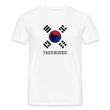 Taekwondo Taekwondoin Tae-Kwon-Do Tae Kwon Do - Men's T-Shirt - white - Front - AI Model Male 178 dark (178cm)